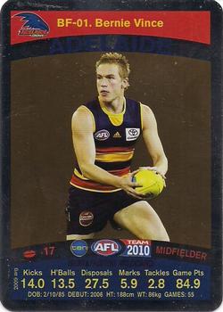 2010 Team Zone AFL Team - Best & Fairest Wildcards #BF-01 Bernie Vince Front